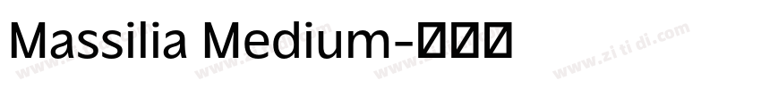 Massilia Medium字体转换